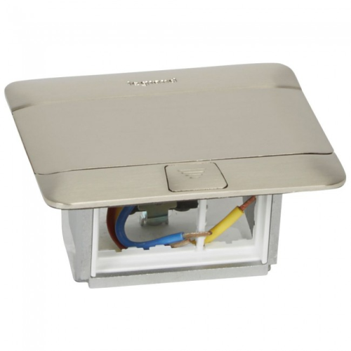 Doza pop-up mobilier 3M inox lucios, Legrand