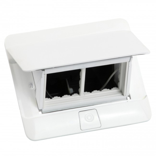Doza pop-up mobilier 4M alb lucios, Legrand