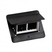 Doza pop-up mobilier 4M negru, Legrand