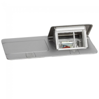 Doza pop-up mobilier 6M aluminiu mat, Legrand