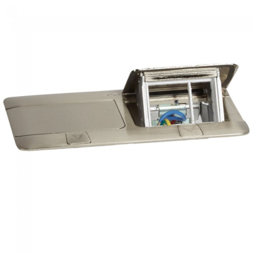 Doza pop-up mobilier 6M inox periat, Legrand