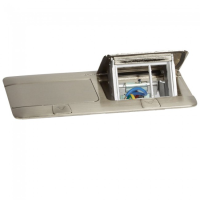Doza pop-up mobilier 6M inox periat, Legrand