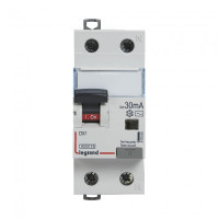 Siguranta Diferentiala 1P+N, 10A/30mA, C, 6kA, Tip AC, 2M, Legrand