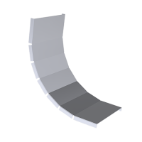 Capac unghi flexibil 100x15x0.8, Metaksan