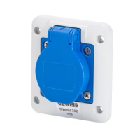 Priza Industriala ingropata cu flansa 2P+E 16A 85x75, Gewiss