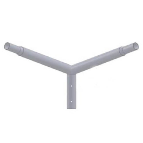 Brat dublu pentru stalp octogonal 50cm 90°, Metaksan