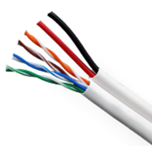 Cablu UTP SIAMEZ  Cat.5 cupru + 2x0.75 Q5+