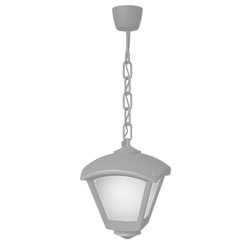 Lampa suspendata Dario E27 gri, Elmark