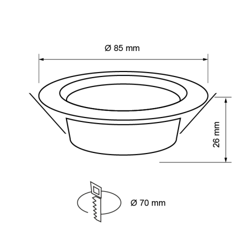 Spot LED 6.5W 4200k, UltraLux