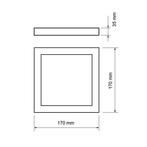 Panou LED 12W 4200K, UltraLux