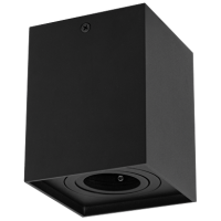 Aplica mobila patrata 35W GU10 negru, UltraLux