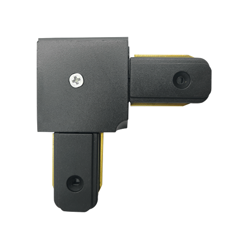 Conector de colt sina 2 pini negru, UltraLux