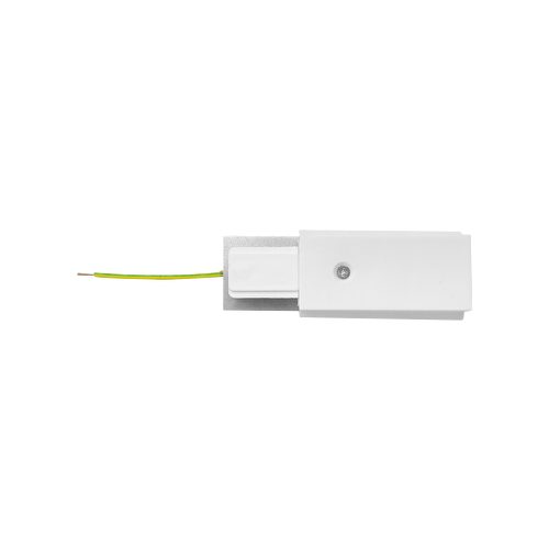 Conector de capat sina 2 pini alb, UltraLux