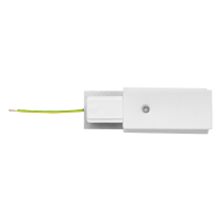 Conector de capat sina 2 pini alb, UltraLux