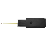Conector de capat sina 2 pini negru, UltraLux