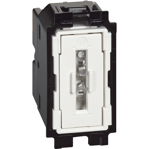 Intrerupator cu revenire Living Now alb 1 Modul 10A, Bticino