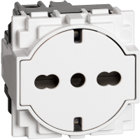 Priza standarnd germana si italiana Living Now alb 2 Module 16A, Bticino