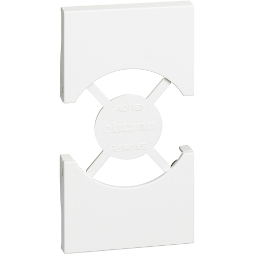 Placa Priza standard germana/italiana, Living Now alb 2 Module, Bticino