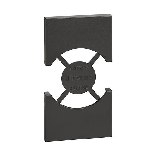 Placa Priza standard germana/italiana, Living Now negru 2 Module, Bticino