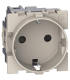 Priza Schuko Living Now nisipiu 2 Module 16A, Bticino