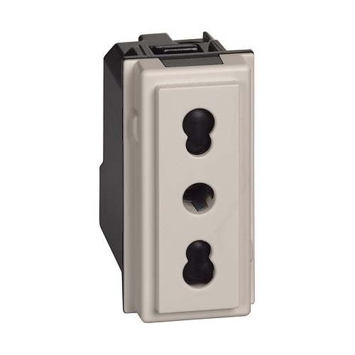 Priza Standard italian Living Now nisipiu 1 Modul 10-16A, Bticino