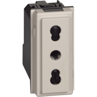 Priza Standard italian Living Now nisipiu 1 Modul 10-16A, Bticino