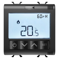 Termostat  ZigBee ChoruSmart 2M negru, Gewiss