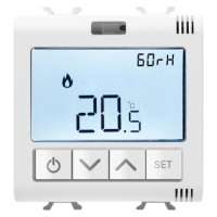 Termostat  ZigBee ChoruSmart 2M alb satin, Gewiss