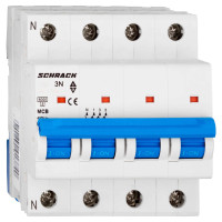 Siguranta Automata 3P+N (MCB),  6kA, Curba C, 6A, Schrack
