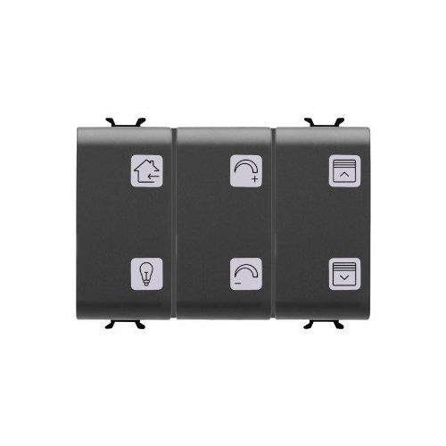 Panou cu simboluri KNX ChoruSmart 6 canale 3M negru, Gewiss