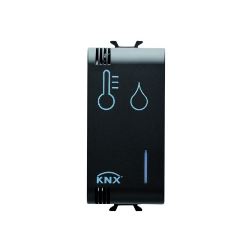 Senzor temperatura/umiditate KNX ChoruSmart 1M negru, Gewiss