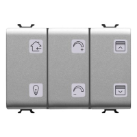 Panou cu simboluri KNX ChoruSmart 6 canale 3M titan, Gewiss