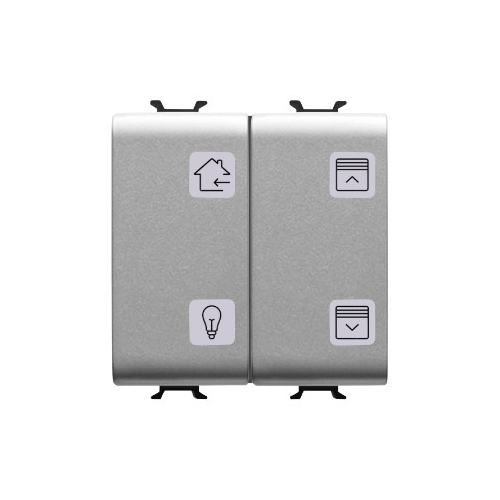 Panou cu simboluri KNX ChoruSmart 4 canale 2M titan, Gewiss