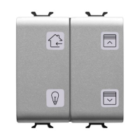 Panou cu simboluri KNX ChoruSmart 4 canale 2M titan, Gewiss