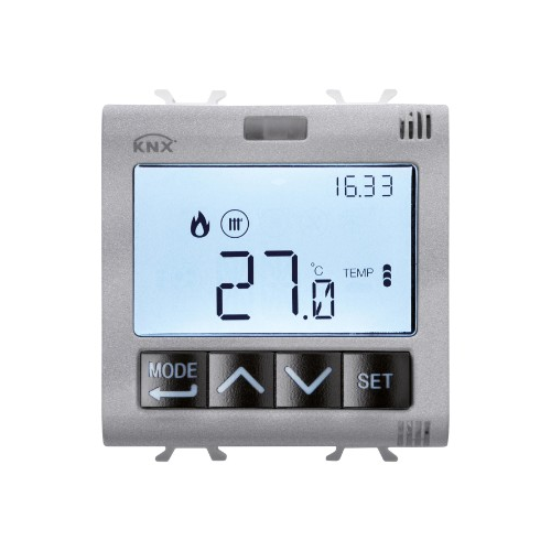 Termostat cu control umiditate KNX ChoruSmart 2M titan, Gewiss