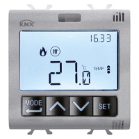 Termostat cu control umiditate KNX ChoruSmart 2M titan, Gewiss