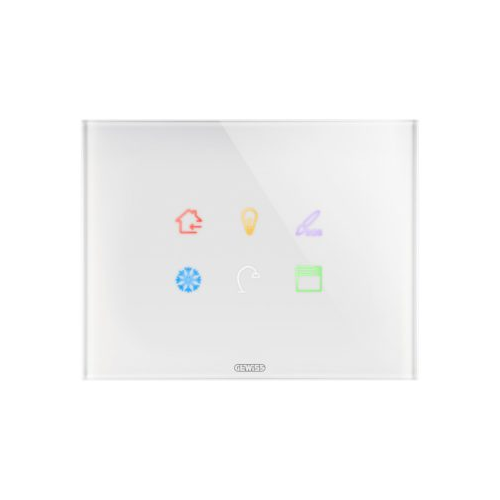 Rama ice touch KNX ChoruSmart 6 simboluri  alb, Gewiss