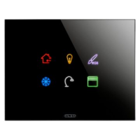 Rama ice touch KNX ChoruSmart 6 simboluri  negru, Gewiss