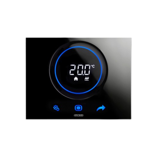 Termostat aplicat ice KNX ChoruSmart negru, Gewiss