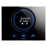 Termostat aplicat ice KNX ChoruSmart negru, Gewiss
