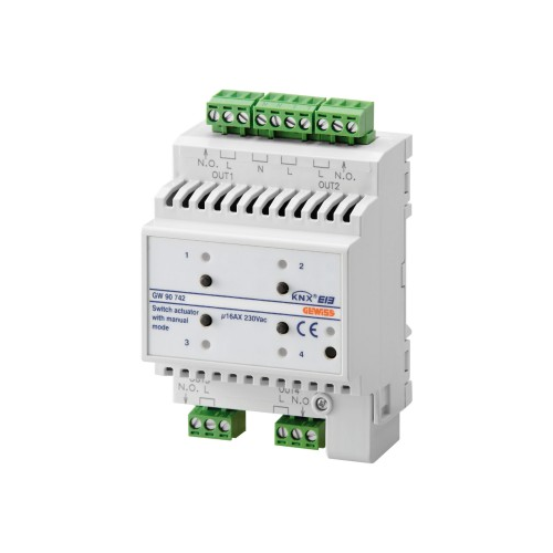 Actuator 4 canale operat manual KNX ChoruSmart 16A 4M, Gewiss