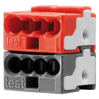 Conector terminal ChoruSmart rosu-negru, Gewiss