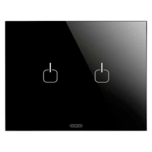 Rama ICE ChorusTouch 3P 2 simboluri negru, Gewiss