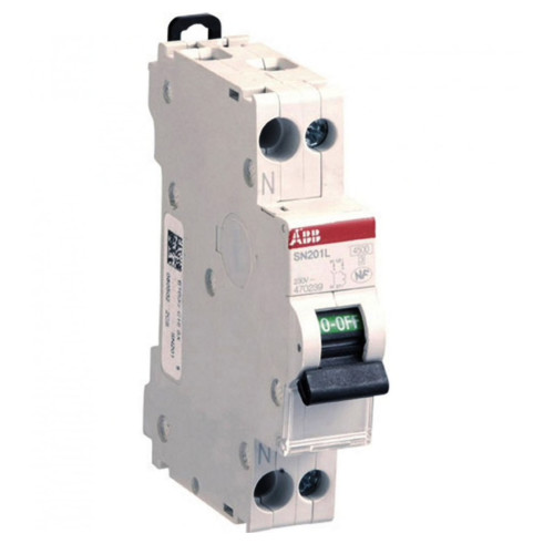 Siguranta Automata 1P+N, 10 A, 4.5 kA, C, 1M, ABB