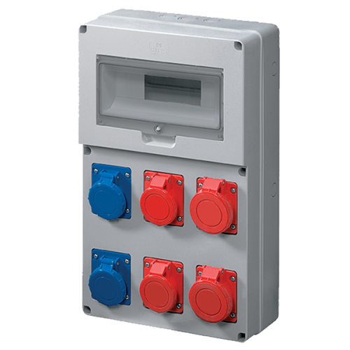 Tablou de distributie 2x3x16A + 3x32A + 2x5x16 + 5x32A IP44, Elmark