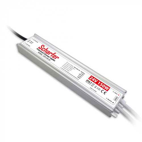 Transformator LED IP67 150W 6.25A 24V, Scharfer