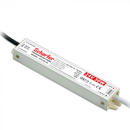 Transformator LED IP67 30W 1.25A 24V, Scharfer
