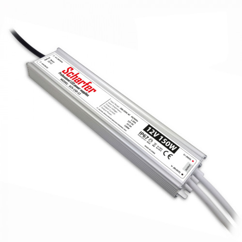 Transformator LED IP67 150W 12.5A 12V, Scharfer