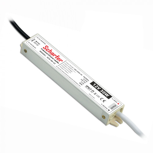 Transformator LED IP67 30W 2.5A 12V, Scharfer