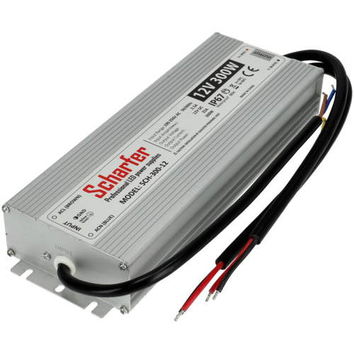 Transformator LED IP67 300W 25A 12V, Scharfer